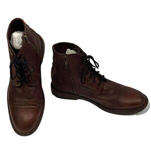 Frye Murray Lace up Boot in Oxblood Men's 13